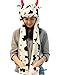 PULAMA Milk Cow Plush Animal Hat Costume Anime Cosplay Cap with Mittens - Fits Adults and Children - Perfect for Cold Breezy Winter Weather