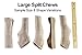 Elkhorn Premium Chews - Large Split Single Pack (for 30-50 lb Dogs) Premium Grade Elk Antler for Dogs (1 Piece) Sourced in The USA