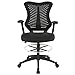 Poly and Bark Correna Drafting Chair in Mesh, Black