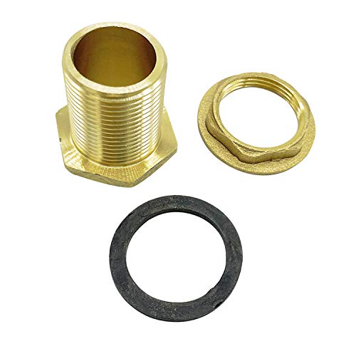 Metaland 3/4" Male Brass Water Tank Connector Bulkhead Tank Fitting for