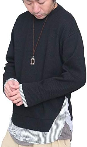 新作からsaleアイテム等お得な商品満載 フェイクレイヤードビッグニット メンズ