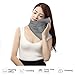 HAOBAIMEI Travel Pillows, Travel Neck Support Wrap, Neck Wrap for Travel Sleep, Travel Scarf Pillow, Soft Neck Travel Pillow, Flight Neck Support Pillow, Best Travel Accessories for Airplanes (Grey)