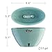 Santino, Self Watering Planter CALIPSO Oval Shape L 9.4 Inch x H 5.1 Inch Shade/Shade, Indoor Flower Pot for All House Plants, Flowers, Orchids