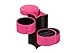 Bundle Monster 3 Tier Compartment Mini Velvet Travel Roll Up Jewelry Box Case Organizer Holder with Snap Closure - ULTRA PINK