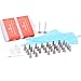 OTHERMAX 39 Pcs Cake Decorating Tips Kit - Stainless Steel Piping Nozzles/Piping Tips Set with 2 Reusable Silicone Pastry Bags, 2 Reusable Couplers, 2 Flower Nails and 1 Cleaning Brush & Gift Box
