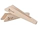 Redecker Untreated Beechwood Toast Tongs, Set of 2, Non-Conductive Natural Material, Safely Retrieve and Serve Toast, 7 inches, Made in Slovenia
