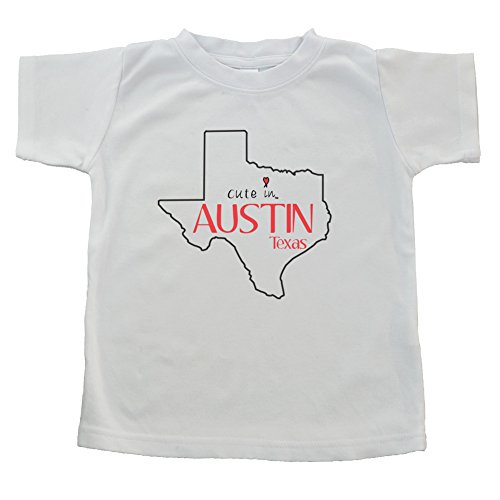 Cute in Austin T-shirt, 4T, White