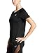 Mission Women's VaporActive Alpha Short Sleeve V-Neck T-Shirt, Moonless Night, Medium