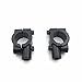 HTT Group Black 1" 25mm Motorcycle HandleBar 10mm Mirror Thread Mount Holder Clamp Adaptor primary