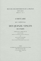 L' obituaire de l'hôpital des Quinze-Vingts de Paris