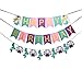 3 PCS Mermaid Under the Sea Happy Birthday Banner for Birthday Party Decorations