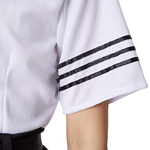 dressforfun 900503 Damenkostüm Marineoffizierin, Weibliches Matrosen-Outfit in Schwarz und Weiß (M| Nr. 302433) – Bild 7