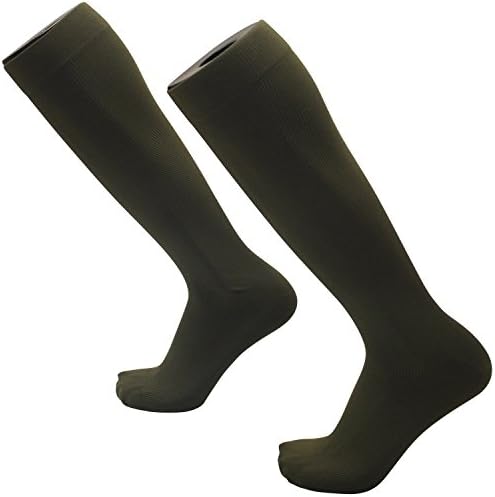 Women Compression Socks Nurses, Pregnancy, Air Travel, Diabetes, 15-20 mmHg Olive Green