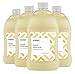 Amazon Brand - Solimo Liquid Hand Soap Refill, Milk and Honey Scent, Triclosan-Free, 56 Fluid Ounces, Pack of 4