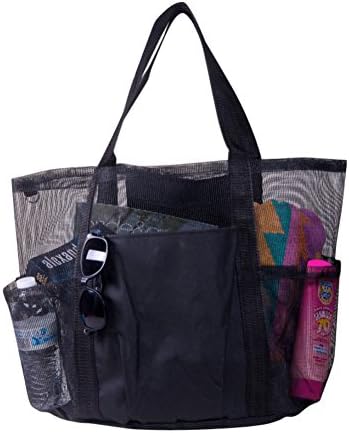EZ Travel X-Large Carryall Mesh Family Beach Gym Bag Tote