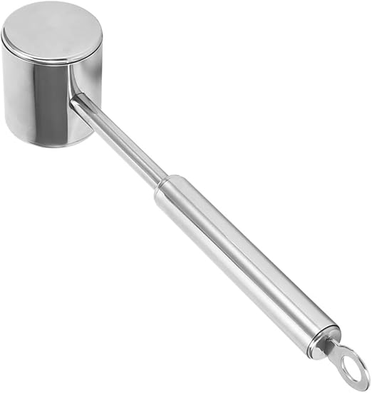 Double‑Side Stainless Steel Food Grade Meat Hammer, Meat Tenderizing