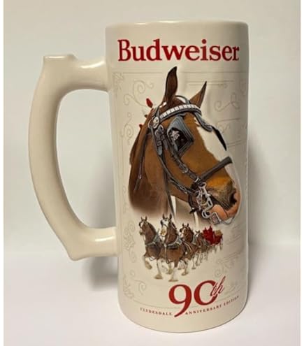 陶芸 2014 BUDWEISER HOLIDAY STEIN Boelter Brands Budweiser 2014 Holiday Ceramic Stein, 31