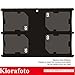 Kiorafoto KHD-SD4 Easy Carry 4 Slots Slim Credit Card Size Lightweight Portable SD Memory Card Case Storage Keeper Holder Protector for 4 SD SDHC SDXC Cards