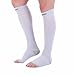 Doc Miller Open Toe Compression Socks 30-40 mmHg 1 Pair Medical Grade Stockings (Small - 5XL)