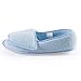 Git-up Women Diabetic Slippers/W Arthritis Edema Adjustable Closure Memory Foam House Shoes Open Toe 7#,Blue.