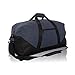 iEquip Duffle Gym Bag, Heavy Duty Travel Carry-On Clothing Work Out Bag (Navy - Large 21