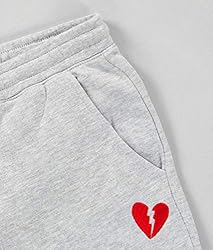Riot Society Broken Heart Embroidered Mens Joggers
