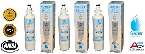 LG Refrigerator Water Filter Replacement - Fits LG Refrigerator Filter for LT700P, ADQ36006101, Kenmore 46-9690 - Compatible with LG Water Filter LT700P for Refrigerator (3)