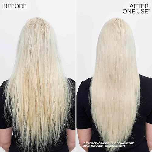 Redken Acidic Bonding Concentrate Shampoo For Damaged Hair Repair - Strengthens and Repairs Weak and Brittle Hair, Sulfate-Free, With Citric Acid