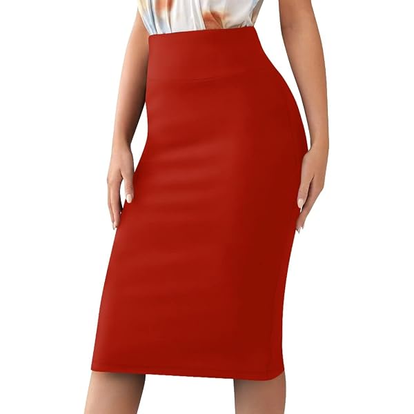 Knee Length Pencil Skirts: Ladies Black Pencil Skirt For