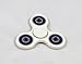 Fidget Toy Hand Spinner - Glossy White With Blue Colored Bearings