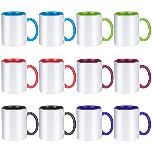 Sublimations-Tassen, Sublimationsbecher, blanko, Tazas Para Sublimacion, weiße Keramik-Sublimationstassen, Großpackung Tassen für Kaffee, Suppe, Tee,