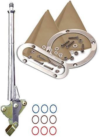American Shifter 504723 TH400 Shifter 10" E Brake Cable Trim Kit Dipstick for EF657
