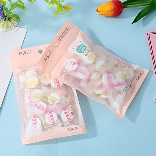 30 X Compressed Portable DIY Facial Mask Paper Silk Compression Mask