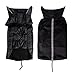 PetCee Winter Dog Jacket 100% Polyester Waterproof Fleece Lined Jacket Reflective Loft Dog Coat Climate Changer Fleece Jacket (Black M)