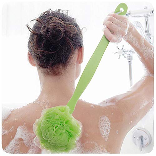1Pcs Long Handle Hanging Soft Mesh Back Body Bath Shower Scrubber Brush Sponge - Thumbnail 5