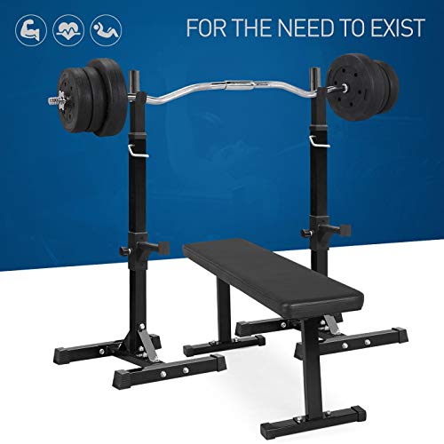 Yaheetech 55lb Olympic Barbell Dumbbell Weight Set Gym Lifting Exercise