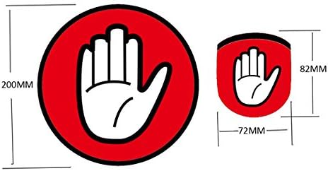 Foldable Collapsible Frisbee Fan With Pouch - Hand Sign - Set of Two