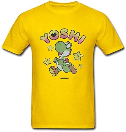 Cinxon Mens 100% Soft Cotton Nintendo Yoshi Love Graphic t-shirt
