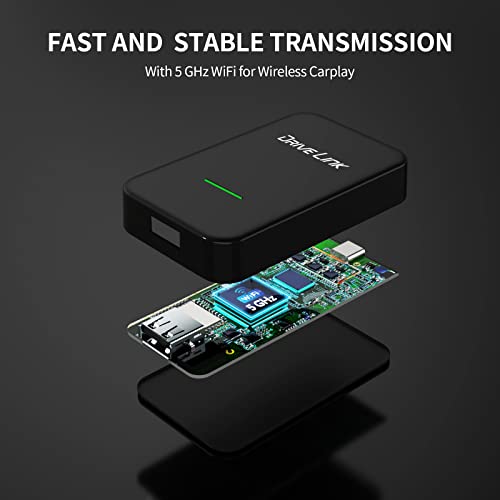 Carplay Wireless Adapter for iPhone Works with OEM Wired Apple Carplay