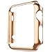 Apple Watch Case, for Series 1 ZOEKO 38mm/42mm Super Thin PC Plated Cover Case Slim Premium Super/Exact Fit/Plastic Cover Snap On Hard Protective Case for Apple iWatch 2015(PC Case Rose Gold 42mm)