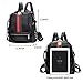 Mynos Backpack Bag Women Mini Rucksack Travel Daypack Backpack Leather Bag Ladies Purse And Handbags (B-Medium Upgrade Black)