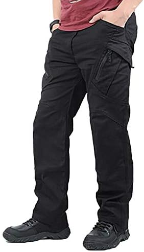 Men Cargo Pants,2019 New Men Waterproof Work Cargo Long Pants with Pockets Loose Trousers Military Pants