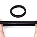 Miuance Elastic Hair Ties Hair Ties Bands Rope No Crease Elastic Fabric Large Cotton Stretch Ouchless Ponytail Holders, 50 pcs(1 PACK BLACK)