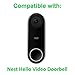 Protective Silicone Skin compatible with Nest Hello Video Doorbell - Extra layer of protection for your Nest Hello (White)