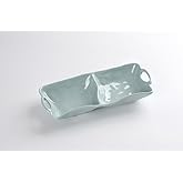 Pampa Bay Shatterproof Melamine 2 Section Server, 12.5 x 5.5 Inch, Food, Freezer, Dishwasher Safe, Aqua