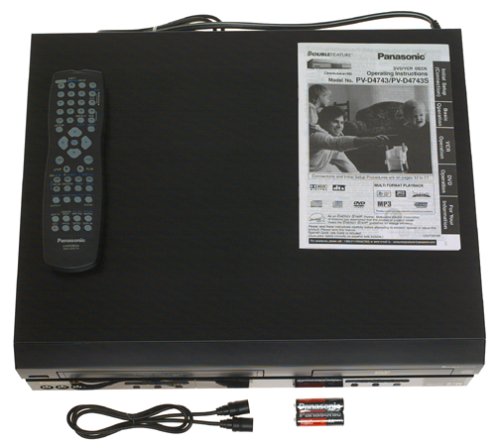 4 Panasonic+PV+D4743K+Progressive+Scan+DVD+VCR+Combo