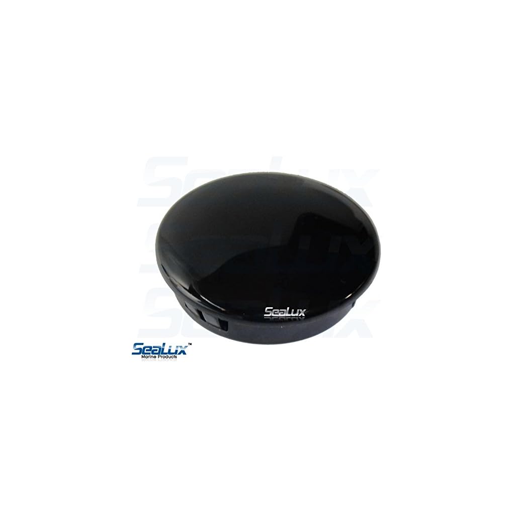 SeaLux Marine Boat Black 25/8 INCH PLASTIC BOAT CENTER STEERING WHEEL
