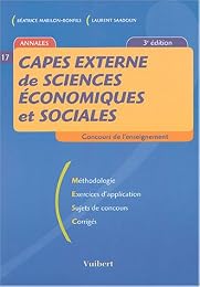 CAPES externe de sciences économiques et sociales