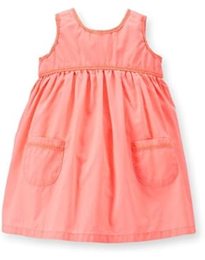 Baby Girls' Neon Orange Dress - 12 Months