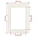 ZBEIVAN 5x7 White Picture Mats with Core Bevel Cut Frame Mattes for 4x6 Pictures- Pack of 12